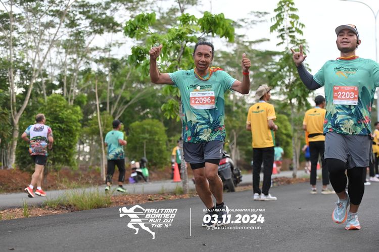 Race photo from Arutmin Borneo Run 2024
