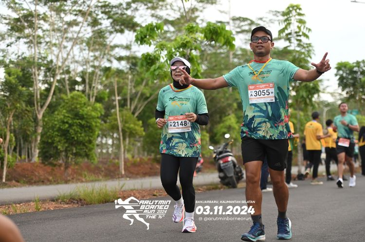 Race photo from Arutmin Borneo Run 2024