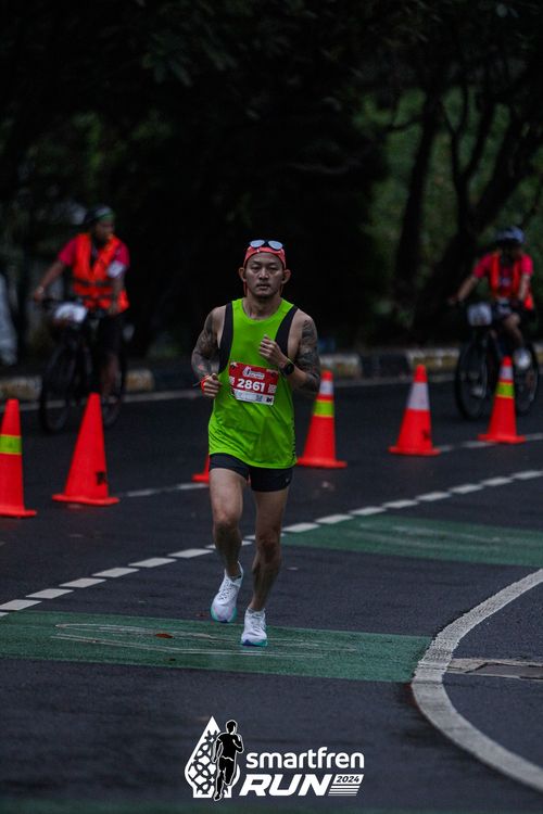 Race photo from Smartfren Run 2024
