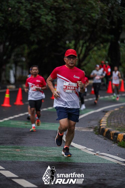 Race photo from Smartfren Run 2024