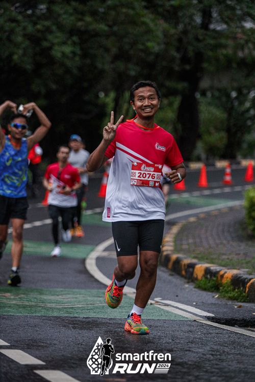 Race photo from Smartfren Run 2024