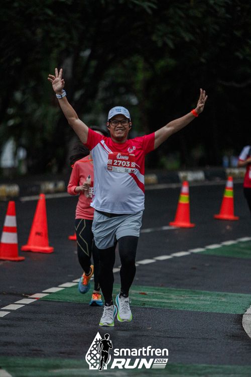 Race photo from Smartfren Run 2024