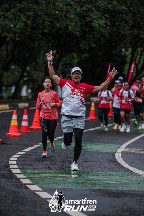 Race photo from Smartfren Run 2024