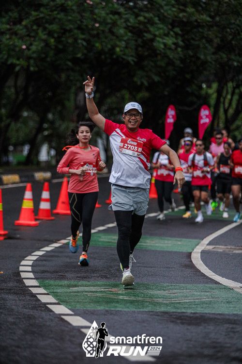 Race photo from Smartfren Run 2024