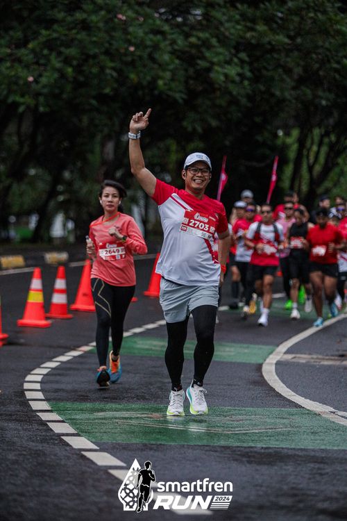 Race photo from Smartfren Run 2024
