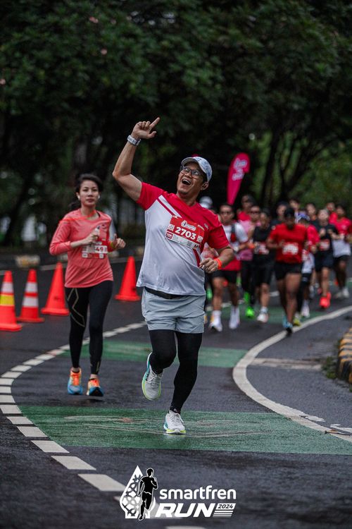 Race photo from Smartfren Run 2024