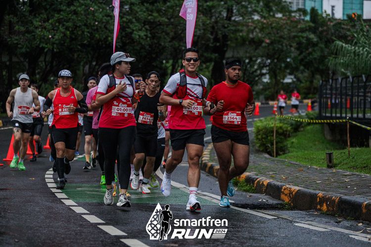 Race photo from Smartfren Run 2024