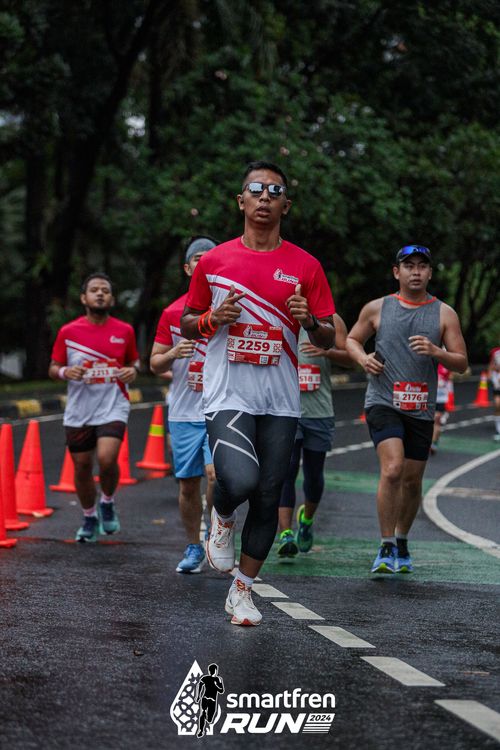 Race photo from Smartfren Run 2024