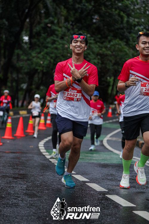 Race photo from Smartfren Run 2024