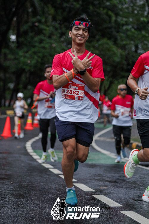 Race photo from Smartfren Run 2024