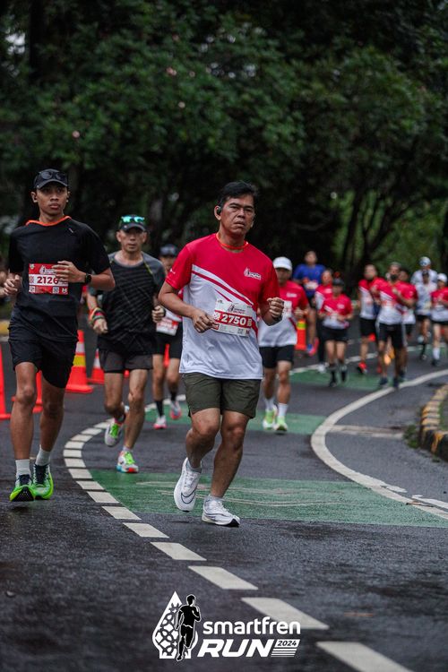 Race photo from Smartfren Run 2024