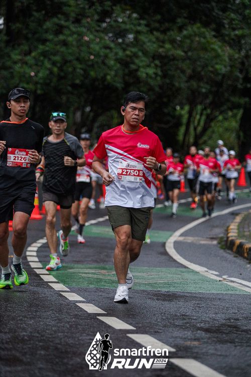 Race photo from Smartfren Run 2024