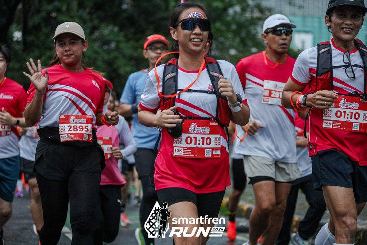 Race photo from Smartfren Run 2024