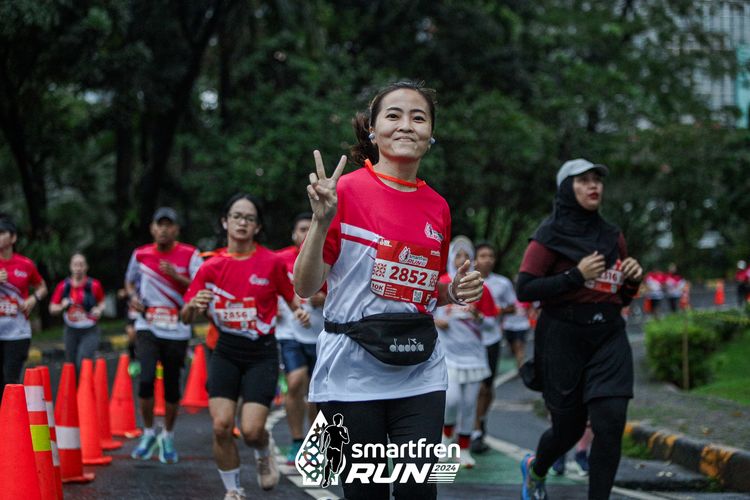 Race photo from Smartfren Run 2024
