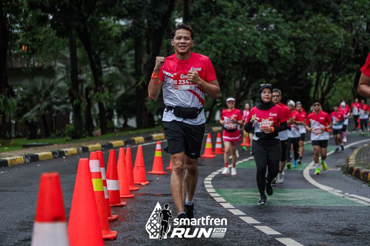 Race photo from Smartfren Run 2024