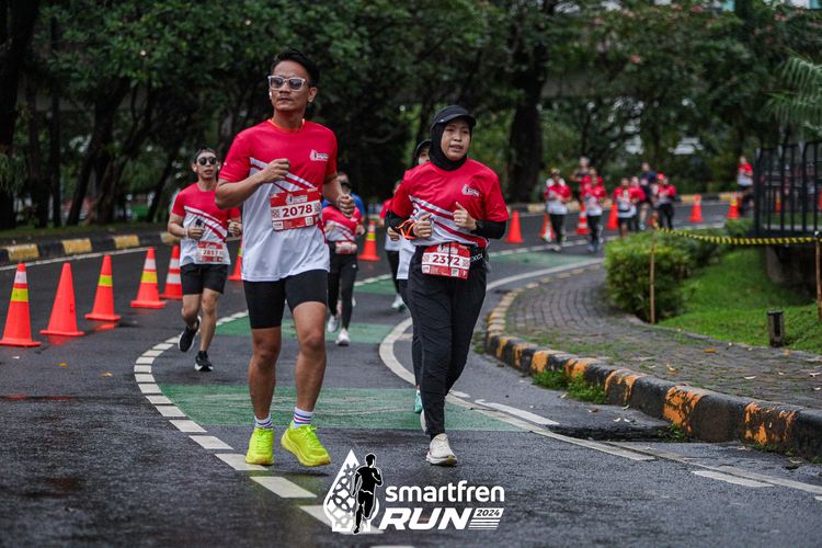Race photo from Smartfren Run 2024