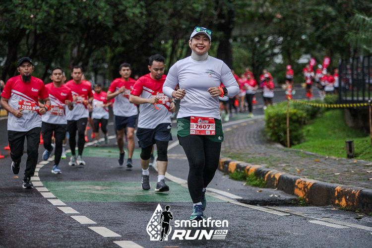 Race photo from Smartfren Run 2024