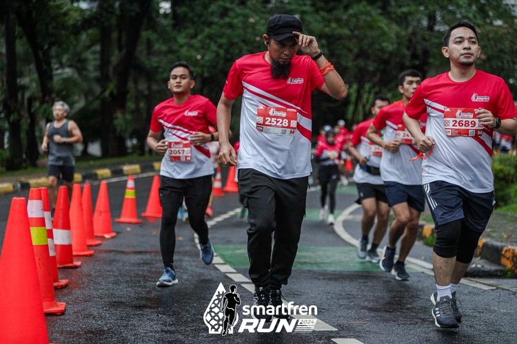 Race photo from Smartfren Run 2024