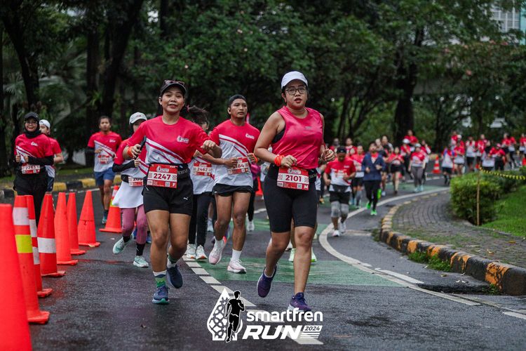 Race photo from Smartfren Run 2024