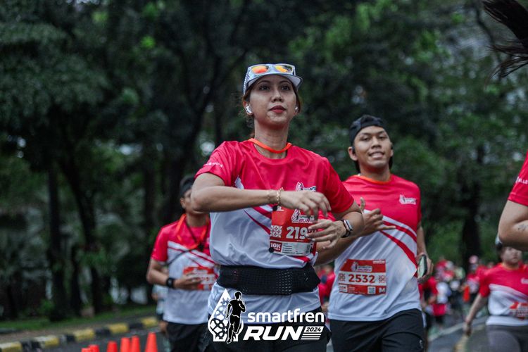 Race photo from Smartfren Run 2024