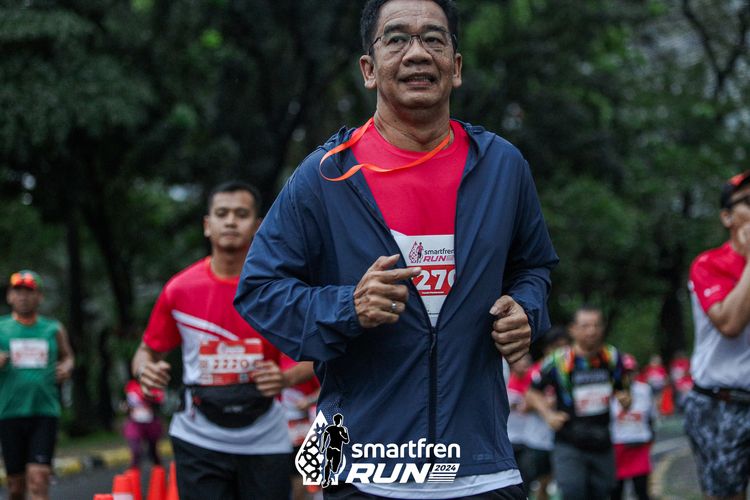 Race photo from Smartfren Run 2024
