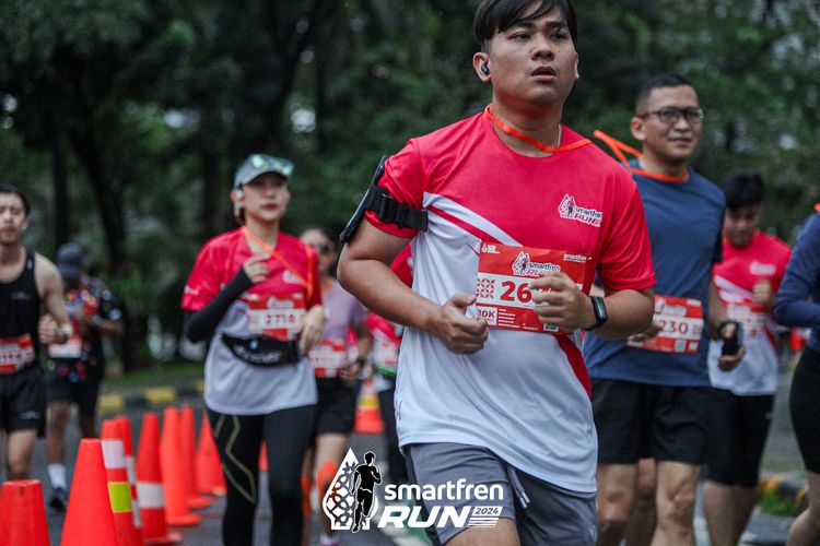 Race photo from Smartfren Run 2024