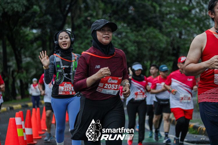 Race photo from Smartfren Run 2024