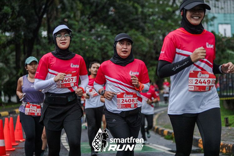 Race photo from Smartfren Run 2024