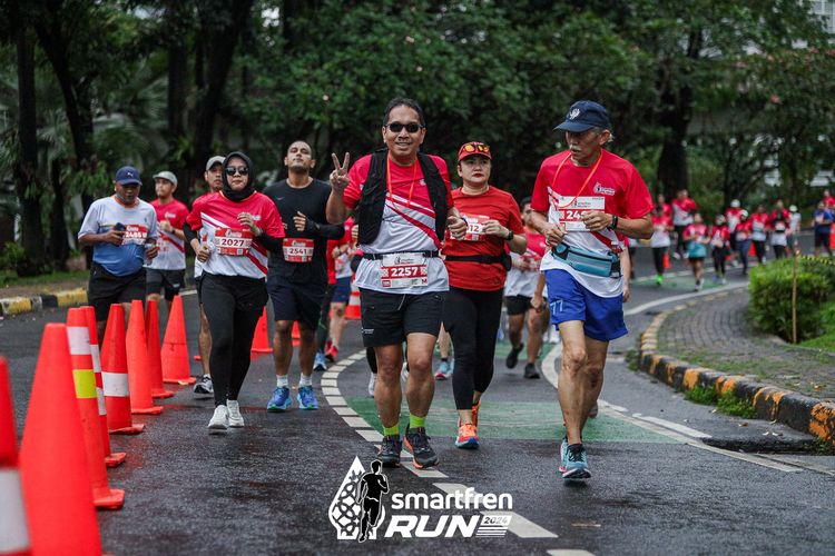 Race photo from Smartfren Run 2024