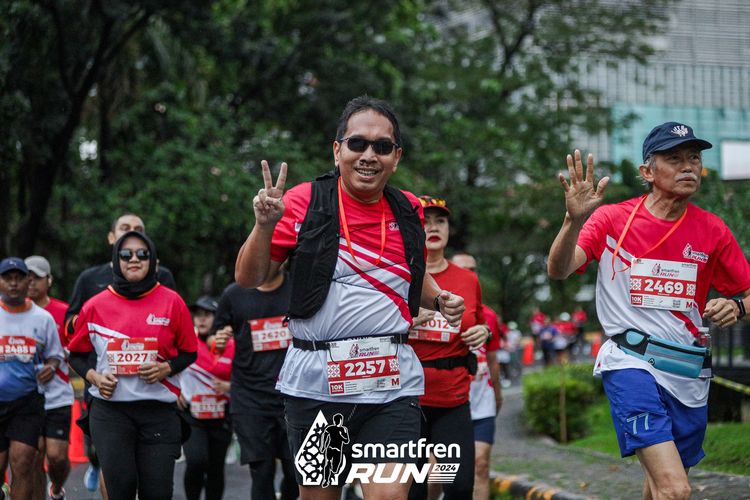 Race photo from Smartfren Run 2024