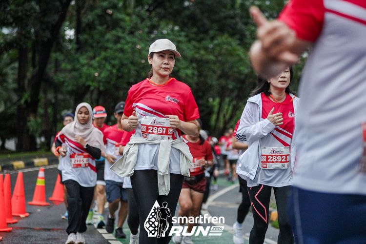 Race photo from Smartfren Run 2024