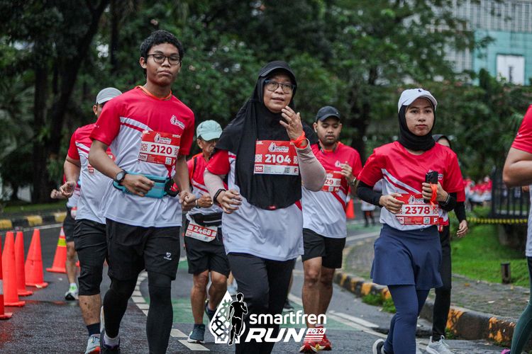 Race photo from Smartfren Run 2024