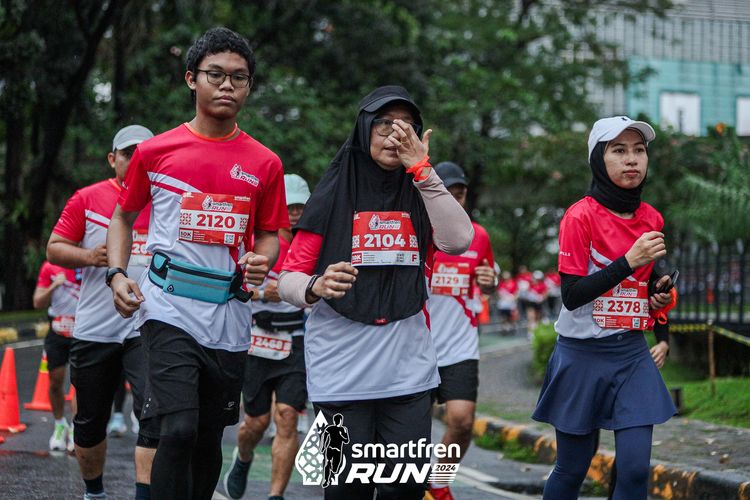 Race photo from Smartfren Run 2024
