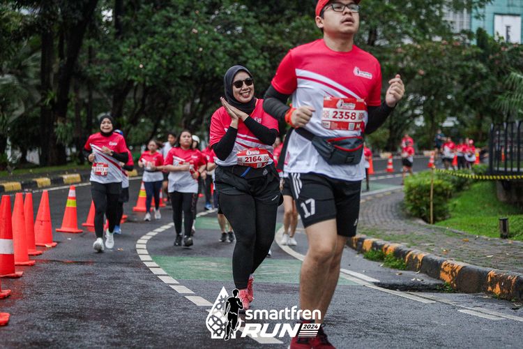 Race photo from Smartfren Run 2024