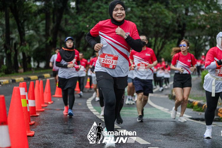 Race photo from Smartfren Run 2024