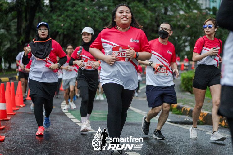 Race photo from Smartfren Run 2024