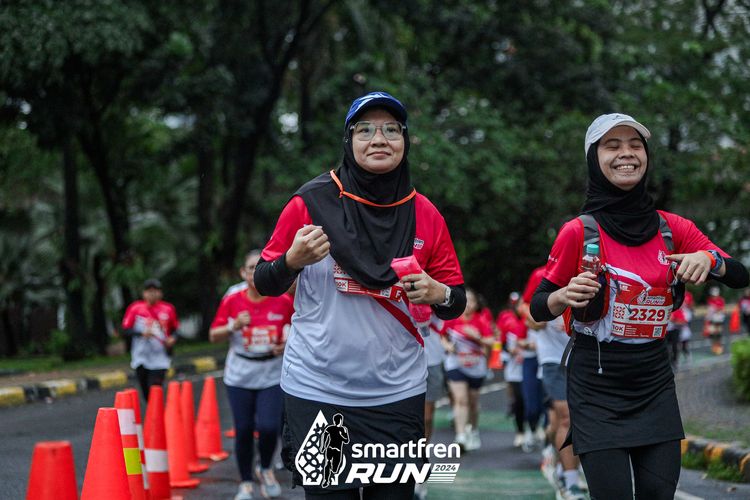 Race photo from Smartfren Run 2024