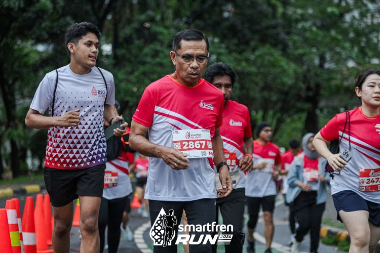 Race photo from Smartfren Run 2024