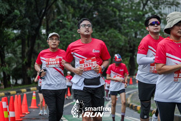 Race photo from Smartfren Run 2024