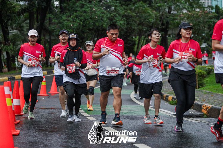 Race photo from Smartfren Run 2024