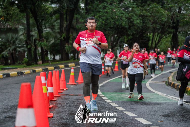 Race photo from Smartfren Run 2024