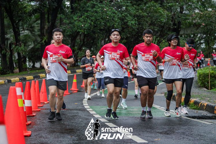 Race photo from Smartfren Run 2024