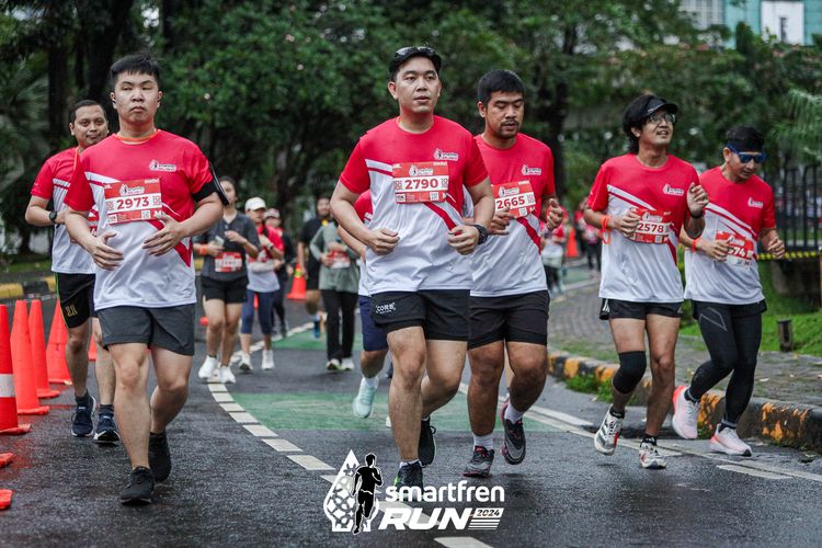 Race photo from Smartfren Run 2024