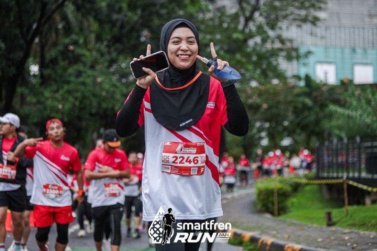 Race photo from Smartfren Run 2024