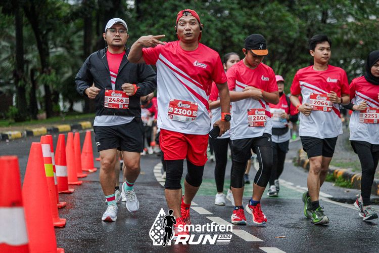 Race photo from Smartfren Run 2024