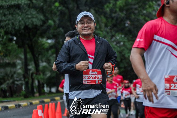 Race photo from Smartfren Run 2024
