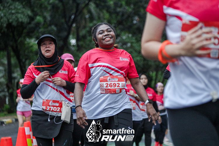 Race photo from Smartfren Run 2024
