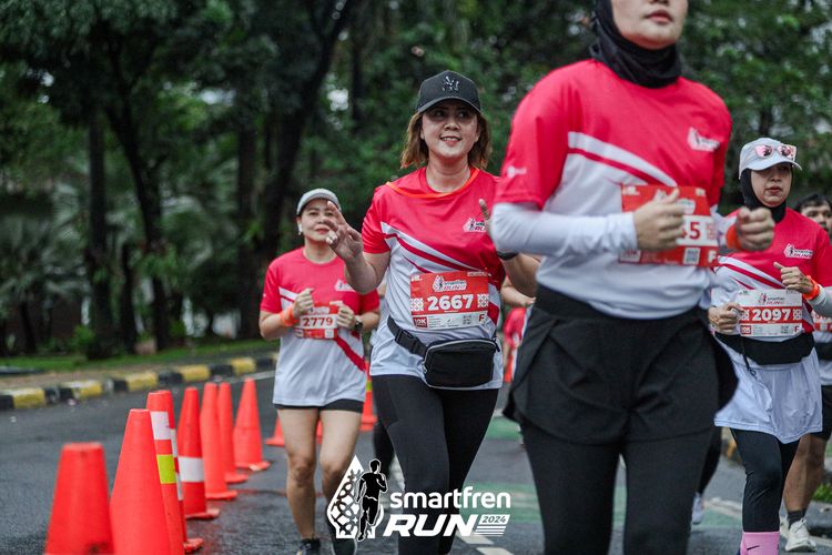 Race photo from Smartfren Run 2024