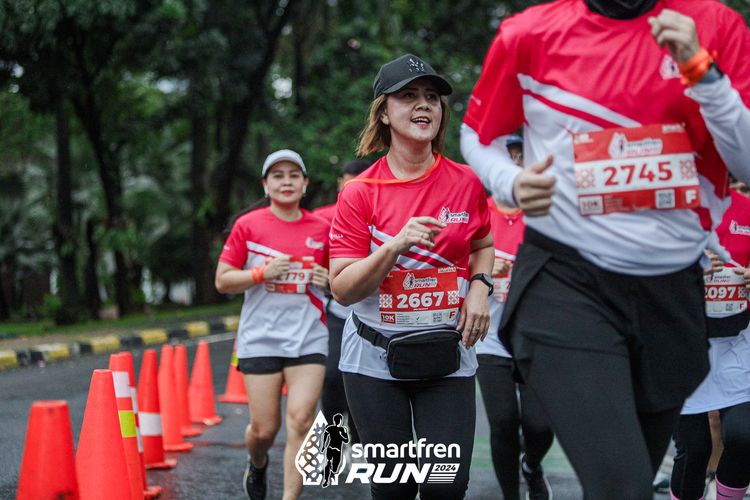 Race photo from Smartfren Run 2024
