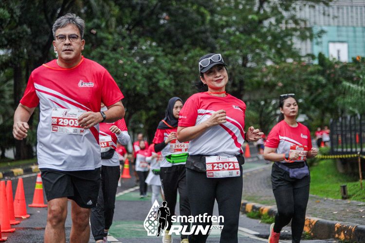 Race photo from Smartfren Run 2024